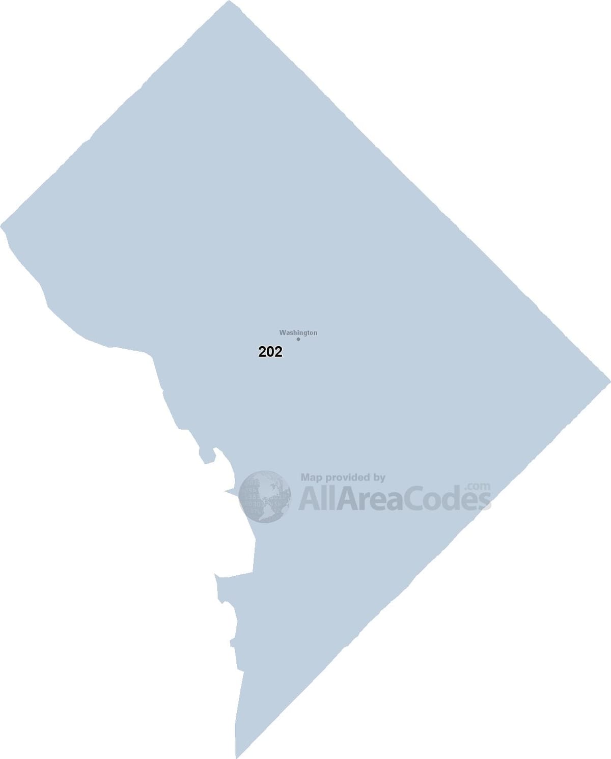 dc zip code 지도