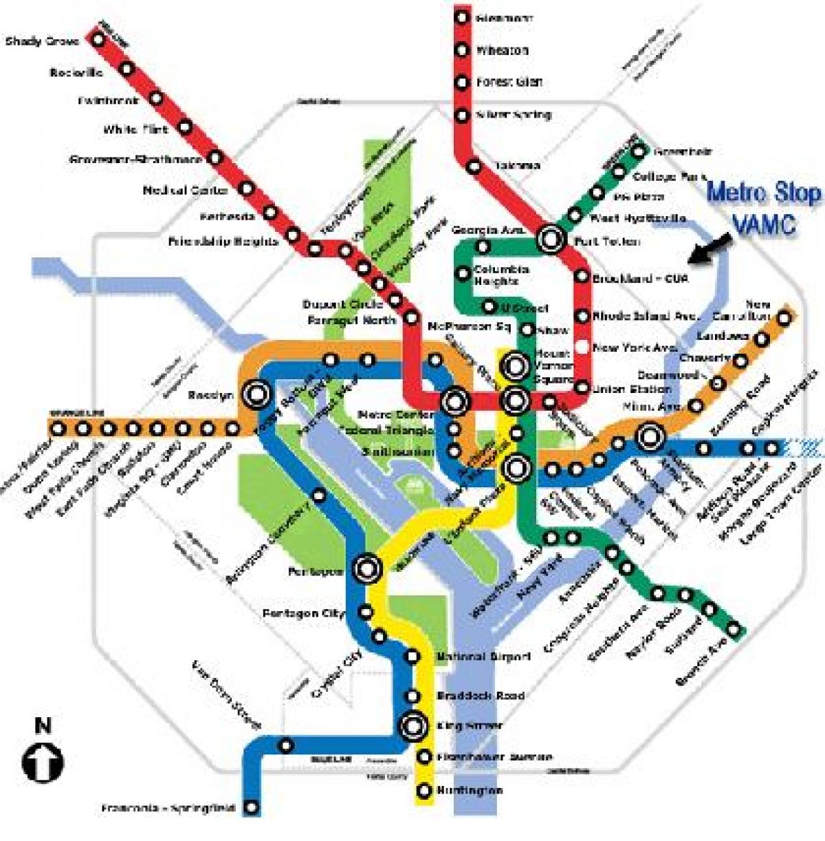 md metro 지도