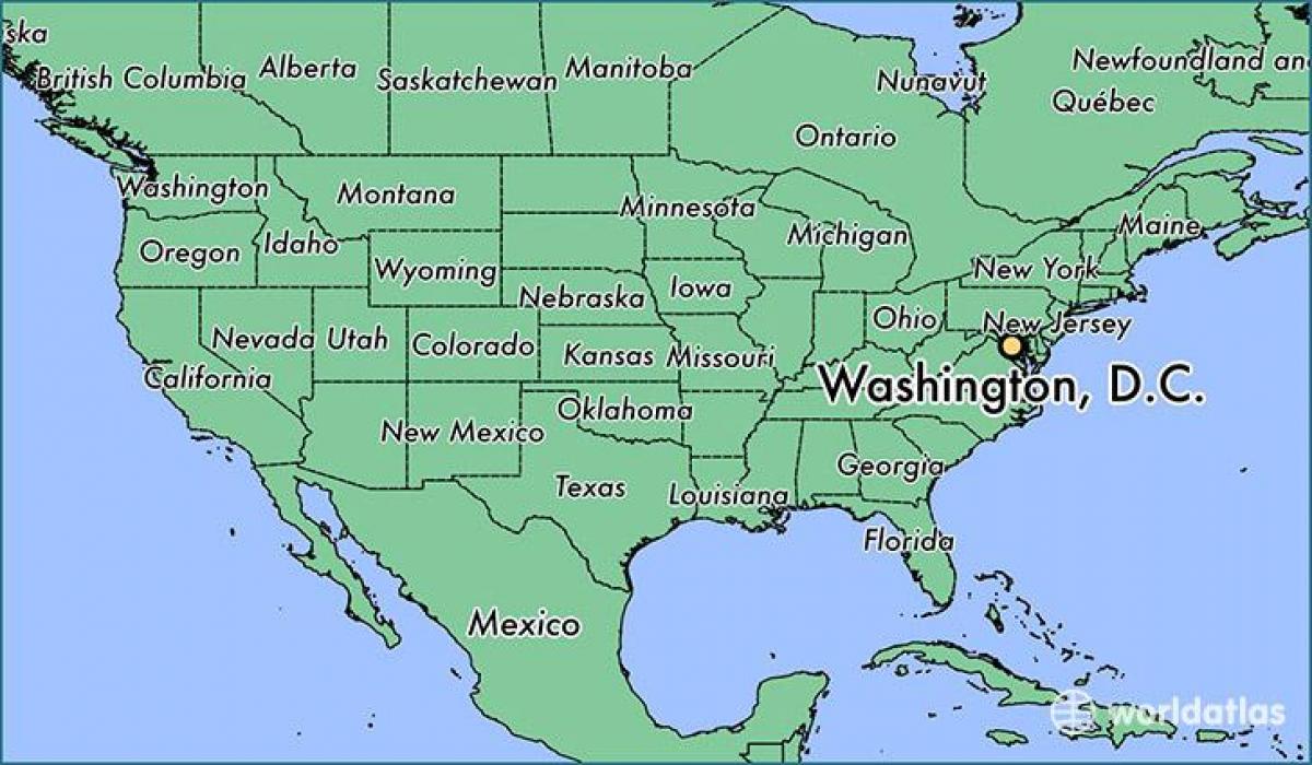 dc 지도 미국