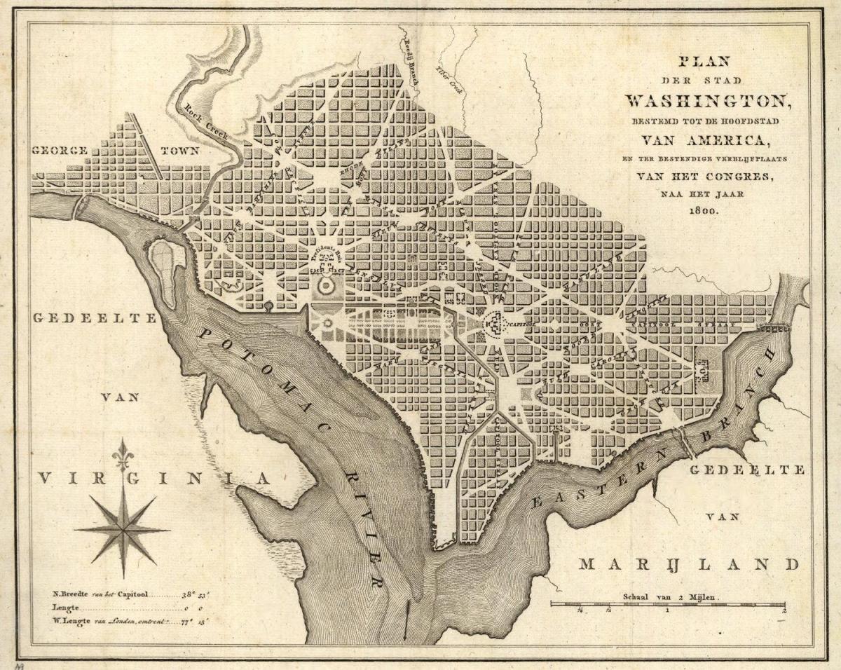 지도의 역사 지도의 워싱턴 dc