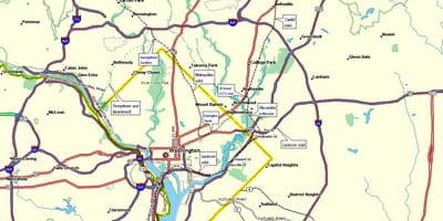 Dc 철도 지도
