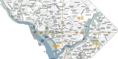 지도를 워싱턴 dc