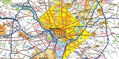 워싱턴 dc 도 지도