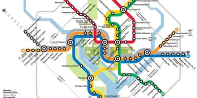 워싱턴 dc metro rail 지도