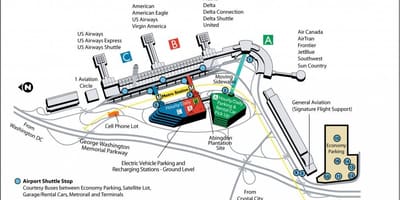 Dca 워싱턴 공항 지도