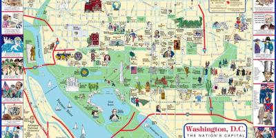 지도의 걷기 지도 워싱턴 dc 의 명소
